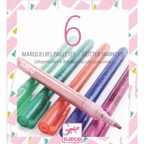 Markery brokatowe SWEET - 6 szt. / Djeco
