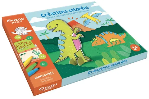 Zestaw kreatywne Dinozaury / Auzou