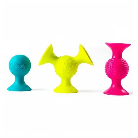 Grzechotki Gryzaki Bobo Przyssawki 3 szt. / Fat Brain Toys