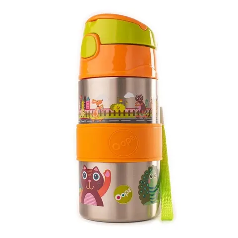 Bidon stalowy 400ml City 12m+ / Oops