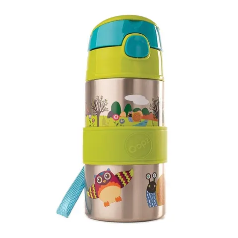 Bidon stalowy 400ml Forest 12m+ / Oops
