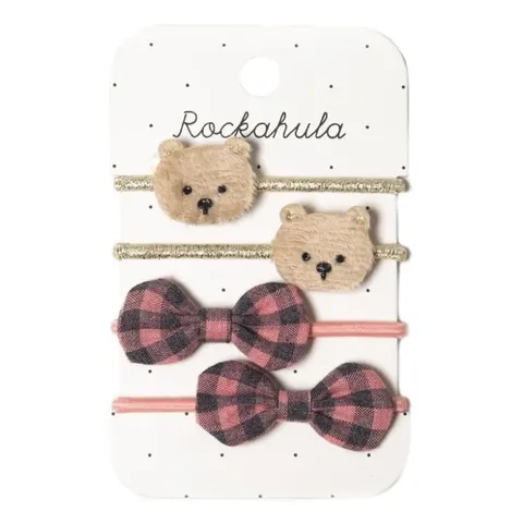 Gumki do włosów 4szt Teddy Bear / Rockahula Kids