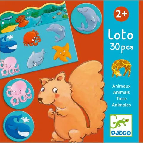 Gra edukacyjna lotto ZWIERZĘTA / Djeco DJ08120