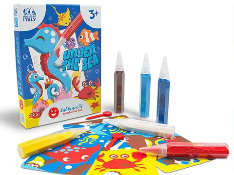 Zestaw do kolorowania piaskiem Under the Sea 3l+ / Sabbiarelli