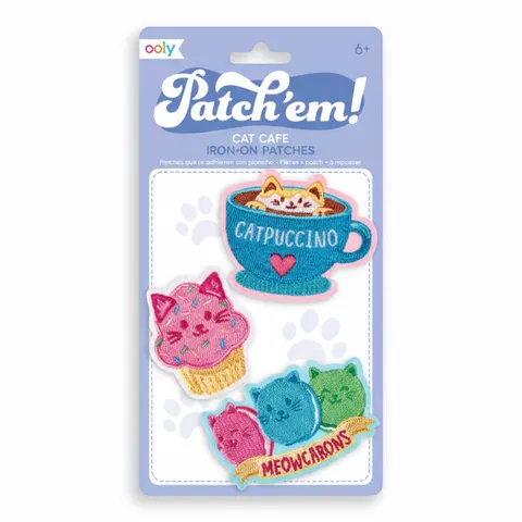 Naprasowanki Patch Em - Kocia Kawiarnia / Ooly