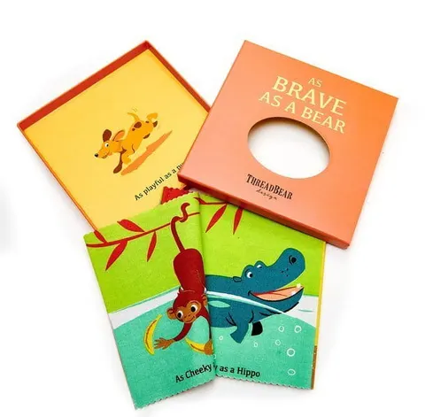 Miękka książeczka - AS BRAVE AS A BEAR / ThreadBear Design