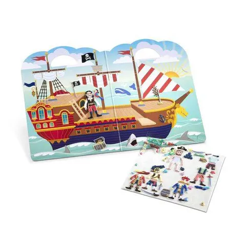 Wielorazowe wypukłe naklejki - Piraci / Melissa & Doug