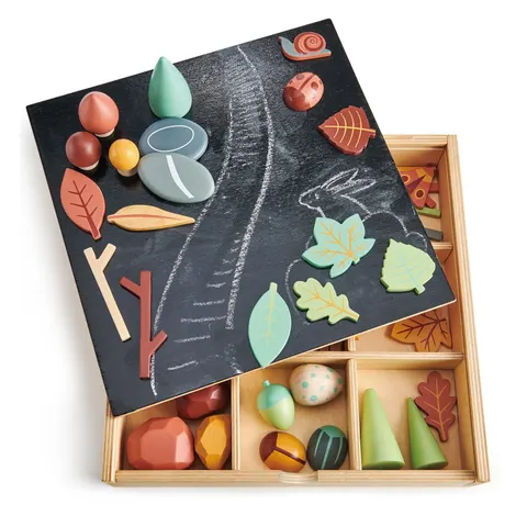Drewniana skrzynka kreatywna / Tender Leaf Toys
