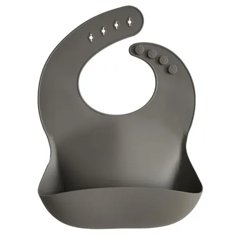 Śliniak Silikonowy Dove Grey / Mushie