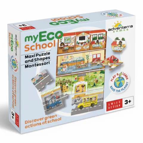 Puzzle edukacyjne dla dzieci My Eco School / Adventerra Games