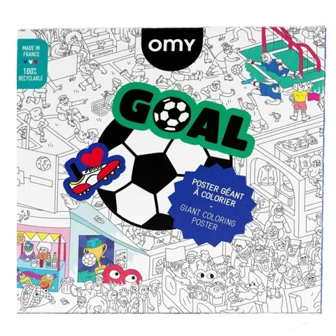 Gigantyczna kolorowanka 70x100 Goal, OMY
