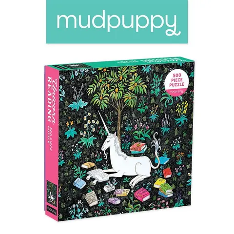 Puzzle rodzinne Zaczytany jednorożec 500 elementów 8+ / Mudpuppy