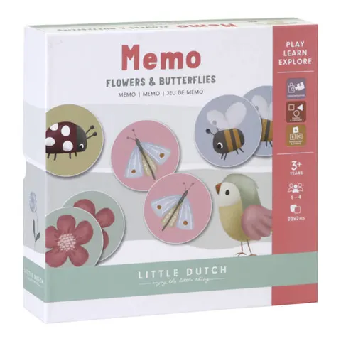 Gra Memory Flowers & Butterflies / Little Dutch