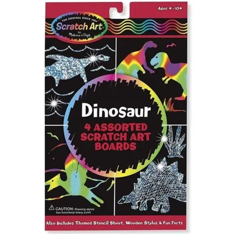 Zdrapywanka Dinozaury 4+ /Melissa and Doug