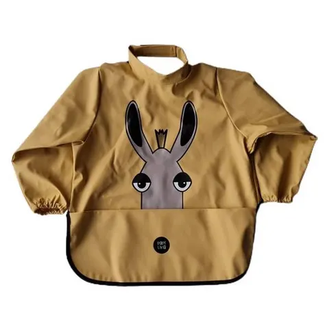 Śliniak z rękawkami Łoś - yellow / Baby Livia