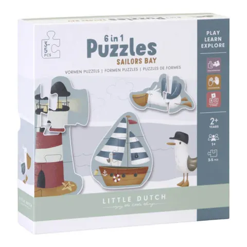 Puzzle 6 elementów Sailors Bay / Little Dutch