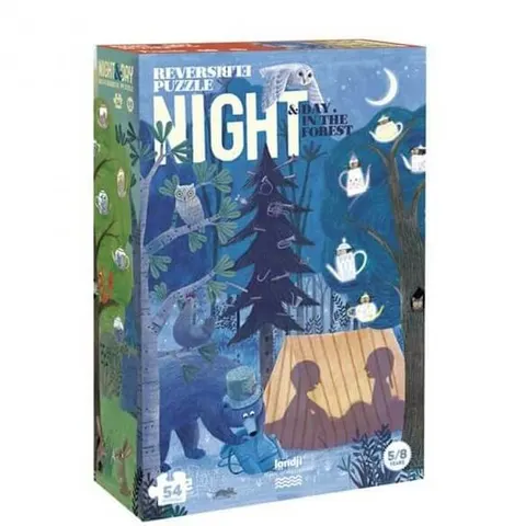 Dwustronne puzzle dla dzieci Dzień i Noc / Londji PZ367