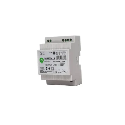 Zasilacz modułowy 12VDC/2,5A 30W plastic na szynę TH; DIN30W12, POS