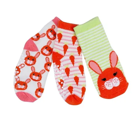 Skarpetki 3 pary Królik z marchewką 0-24m / Zoocchini