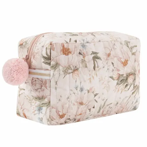 Pikowana kosmetyczka Peonie Cream / Samiboo