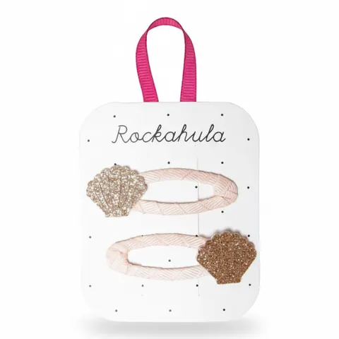 Spinki do włosów Seashells glitter / Rockahula Kids
