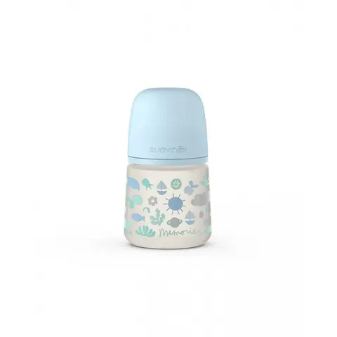 Butelka SX PRO Memories 150ml niebieska, wolny przepływ /Suavinex