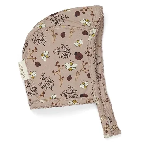 Bonetka z organicznego jerseyu - Flower Bee / Nuuroo