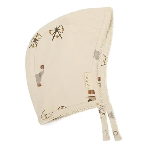 Bonetka z organicznego jerseyu - Circus Creme / Nuuroo