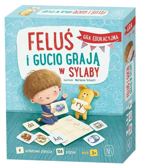 Feluś i Gucio grają w sylaby. Nasza Księgarnia