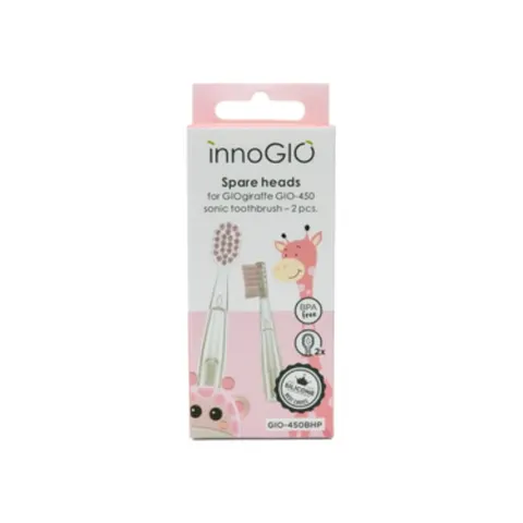 Wymienne końcówki do szczoteczki GIOgiraffe PINK /GIOgiraffe