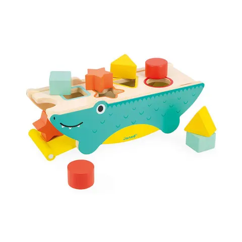 Janod sorter drewniany krokodyl