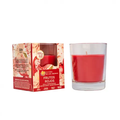 LA CASA DE LOS AROMAS INTENSO Świeca zapachowa CZERWONE OWOCE, 140 g
