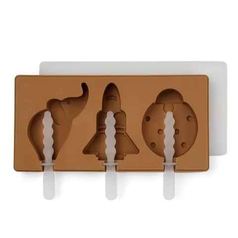 Silikonowe formy na lody Elin Ice Pop Light Brown /Nuuroo