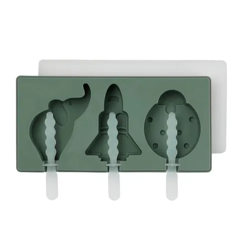 Silikonowe formy na lody Elin Ice Pop Dusty Green /Nuuroo