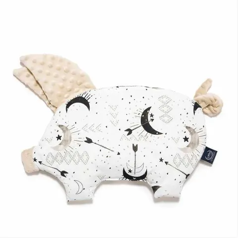 Płaska podusia Sleepy Pig - BRIGHT LUNA, SAND /La Millou