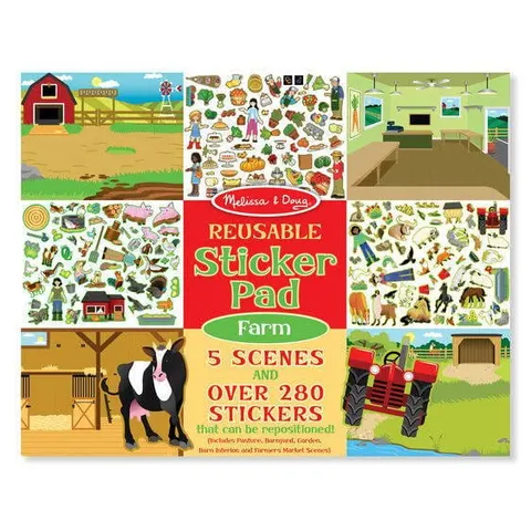 Naklejki wielokrotnego użytku - Farma / Melissa & Doug