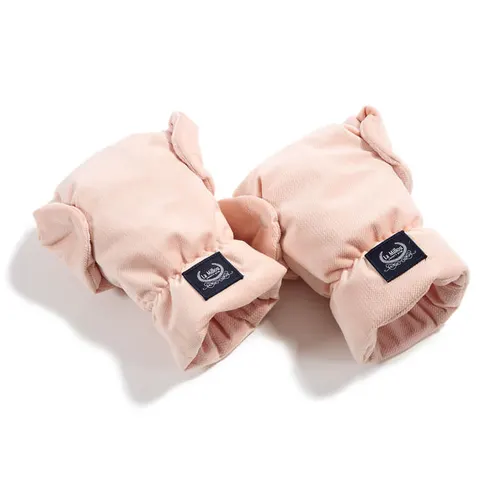Rękawice do wózka Velvet POWDER PINK / La Millou