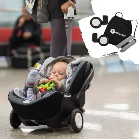 Rollersy kółka do fotelika Baby Grey
