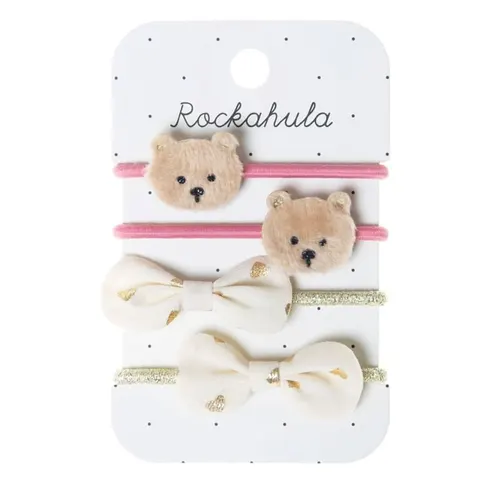 Gumki do włosów Teddy Bear Cream / Rockahula Kids H1808B