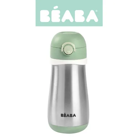 Bidon termiczny termobutelka 350 ml Sage green / Beaba
