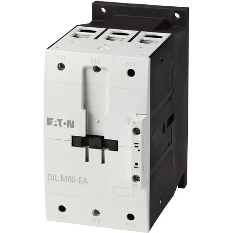 Stycznik mocy 3P 80A 37kW AC-3 400V, cewka 24VDC, zaciski śrubowe, DILM80-EA; 189922, EATON ELECTRIC
