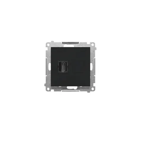 SIMON55 Gniazdo HDMI (moduł); Czarny mat