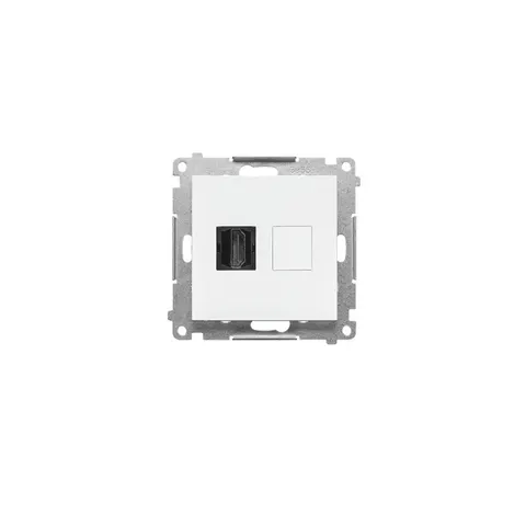 SIMON55 Gniazdo HDMI (moduł); Biały mat