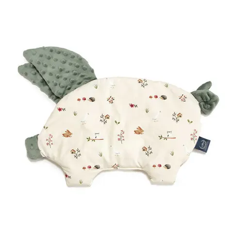 Płaska podusia Sleepy Pig - FARMLAND, KHAKI / La Millou