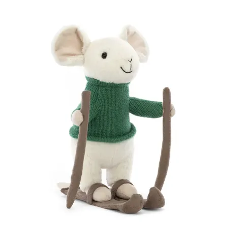 Jellycat maskotka myszka Merry Mouse Skiing