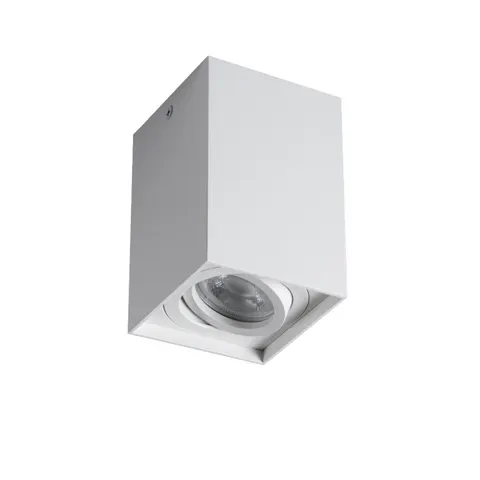 Oprawa sufitowa punktowa 1x GU10,max.10W, IP20, natynkowa kwadrat, biały GORD XS DLP-50-W