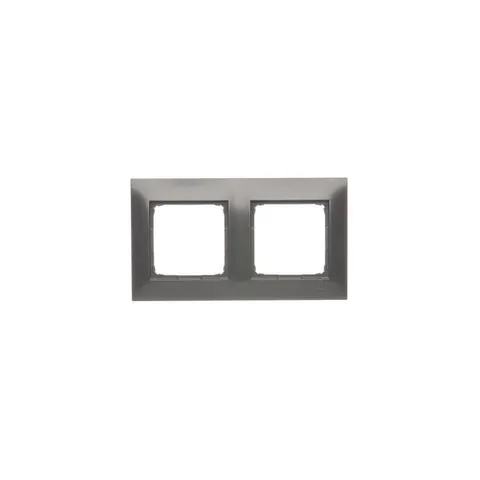 SIMON54 Ramka 2-krotna PREMIUM do puszek karton-gips IP20 / IP44; antracyt