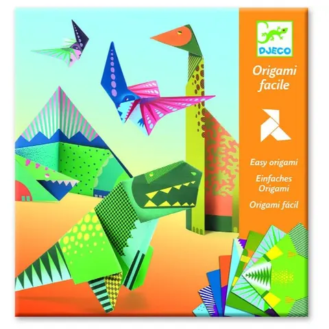 Zestaw artystyczny Origami Dinozaury, Djeco