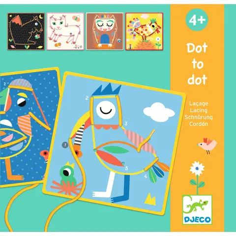 Gra edukacyjna nauka liczb - SZNUROWANIE / Djeco DJ08326