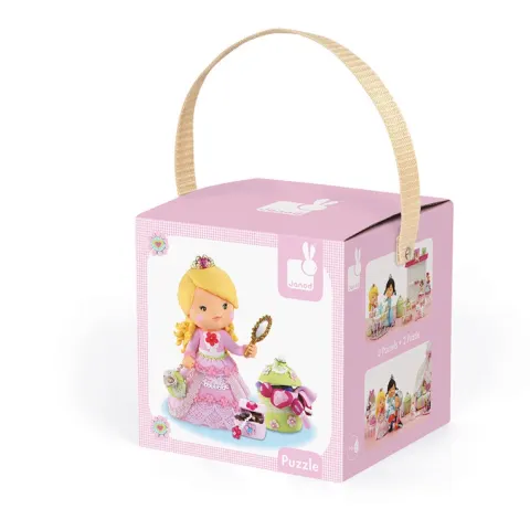 Puzzle 2w1 Róża bawi się w księżniczkę / Janod J02770